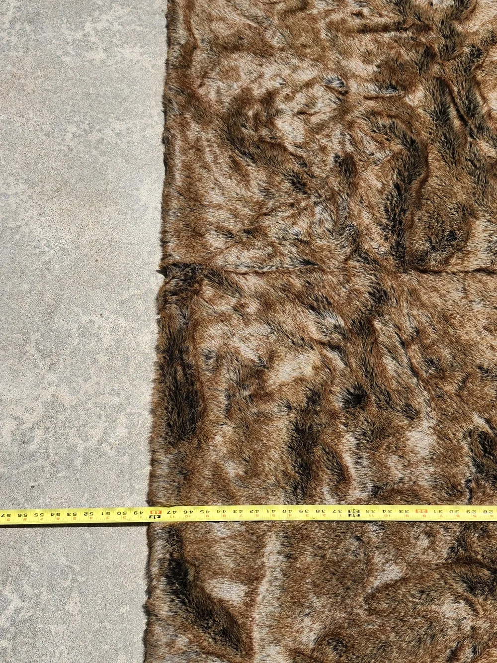 Restoration Hardware Brown Faux Fur Throw Blanket